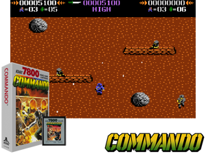 Commando (1989) (Atari) (PAL) Cover