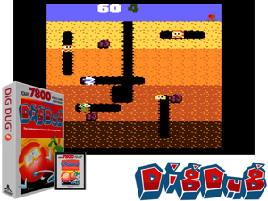 Dig Dug (1987) (Atari) Cover