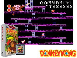 Donkey Kong (1988) (Atari) (PAL) Cover