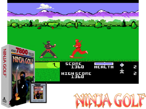 Ninja Golf (1990) (Atari) (PAL) Cover