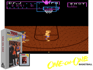 One-on-One Basketball (1987) (Atari) (PAL) Cover