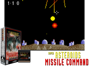 Super Asteroids, Missile Command (USA, Europe) Cover