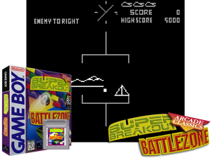 Arcade Classics - Battlezone & Super Breakout (USA, Europe) (SGB Enhanced)(2Mb) Cover