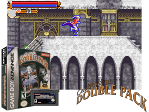 2 Games in 1 - Castlevania - Harmony of Dissonance + Castlevania - Aria of Sorrow(US) Cover