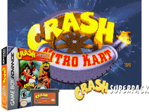 2 Games in 1 - Crash Bandicoot 2 - N-Tranced + Crash Nitro Kart(US) Cover