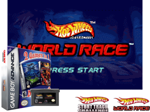 2 Games in 1 - Hot Wheels - Stunt Track Challenge + Hot Wheels - World Race(US) Cover