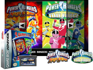 2 Games in 1 - Power Rangers - Ninja Storm + Power Rangers - Time Force(FR) Cover