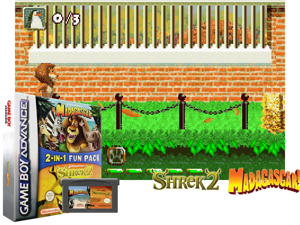 2 Games in 1 - Shrek 2 + Madagascar(EU) Cover