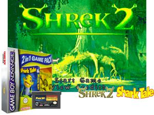 2 Games in 1 - Shrek 2 + Shark Tale(EU) Cover