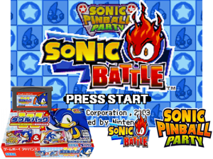 2 Games in 1 - Sonic Battle + Sonic Pinball Party(JP) Cover