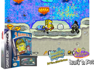 2 Games in 1 - SpongeBob SquarePants - Battle for Bikini Bottom + Fairly Odd Parents!, The - Breakin' da Rules(US) Cover