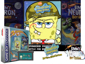 2 Games in 1 - SpongeBob SquarePants - Battle for Bikini Bottom + Jimmy Neutron - Boy Genius(EU) Cover
