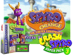 2 Games in 1 - Spyro Fusion + Crash Bandicoot Fusion(EU) Cover