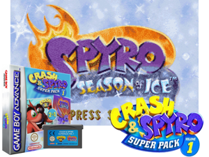 2 Games in 1 - Spyro - Season of Ice + Crash Bandicoot 2 - N-Tranced(EU) Cover