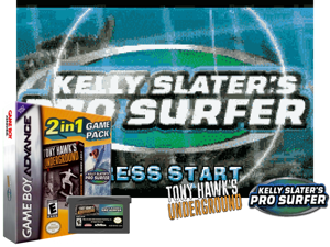 2 Games in 1 - Tony Hawk's Underground + Kelly Slater's Pro Surfer(UE) Cover