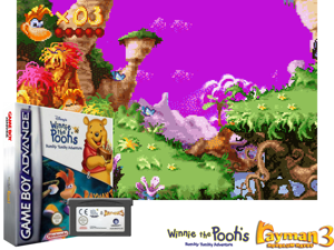 2 Games in 1 - Winnie the Pooh's - Rumbly Tumbly Adventure + Rayman 3(EU) Cover
