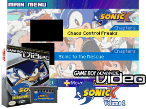 Game Boy Advance Video - Sonic X - Volume 1(US) Cover