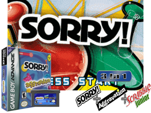 Sorry! - Aggravation - Scrabble Junior(US) Cover
