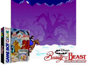Beauty and the Beast - A Board Game Adventure (Europe) (En,Fr,De,Es,It) (SGB Enhanced) (GB Compatible) Cover