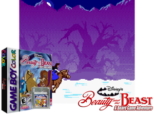 Beauty and the Beast - A Board Game Adventure (USA) (SGB Enhanced) (GB Compatible) Cover