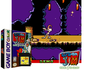 Earthworm Jim - Menace 2 the Galaxy (USA, Europe) (GB Compatible) Cover