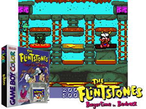 Flintstones, The - Burgertime in Bedrock (Europe) (En,Fr,De,Es,It) (Beta) Cover