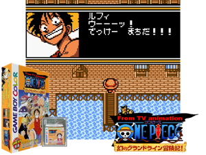From TV Animation One Piece - Maboroshi no Grand Line Boukenki! (Japan) (SGB Enhanced) (GB Compatible) Cover