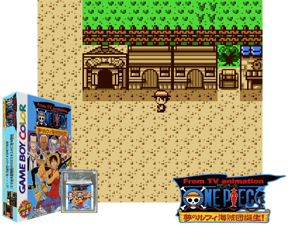 From TV Animation One Piece - Yume no Luffy Kaizokudan Tanjou! (Japan) (Rev A) (SGB Enhanced) (GB Compatible) Cover