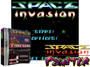 Space Invasion & Painter (Europe) (Unl) Cover