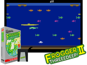 Frogger II - Threedeep! (1983) (Parker Bros) [hMF6] Cover