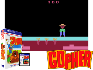 Gopher (1982) (US Games) Cover