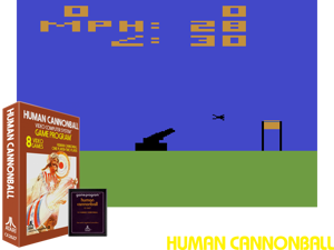 Human Cannonball (AKA Cannon Man) (1978) (Atari) Cover